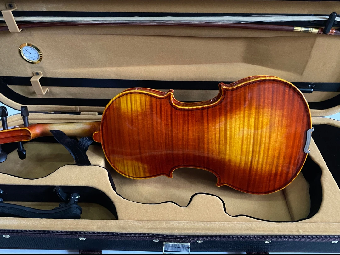 Full Size handmade violin 4/4 3/4 solid wood Spruce Panel Maple Back violino Professional playing instrument with Case + bow