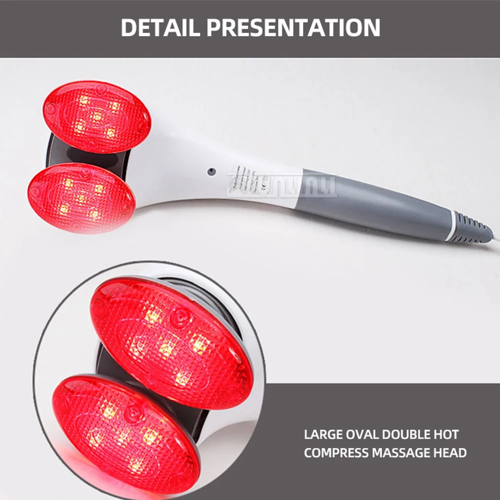 Massage Stick For Cervical Spine Lower Back Electric Hammer Multifunctional Hot Compress