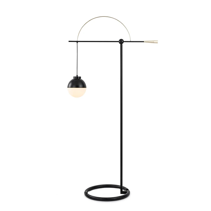 

Nordic Manufacturers Direct Sales Unique Simple Advanced Black Gold LED Floor Lamps