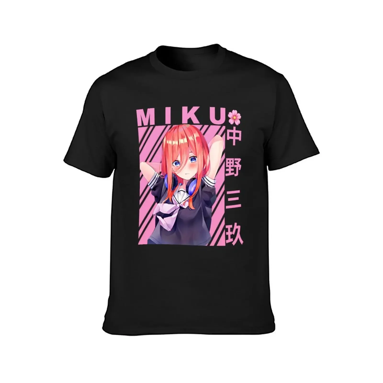 Miku Nakano T-Shirt anime t shirts oversized graphic tee customs mens graphic t-shirts