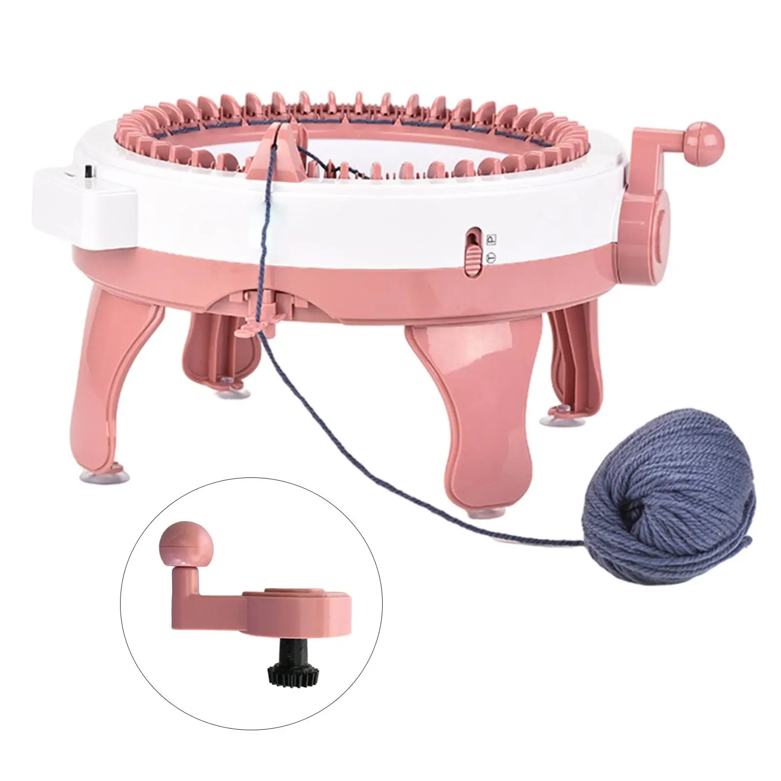 1 Piece Handle Replacement Portable Plastic Durable for Knitting Machine Sewing Hat Weaving Loom