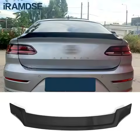 Black Spoiler for VW Arteon CC 2019 2020 2021 Rear Wing Type R Car Tail Fin Accessories