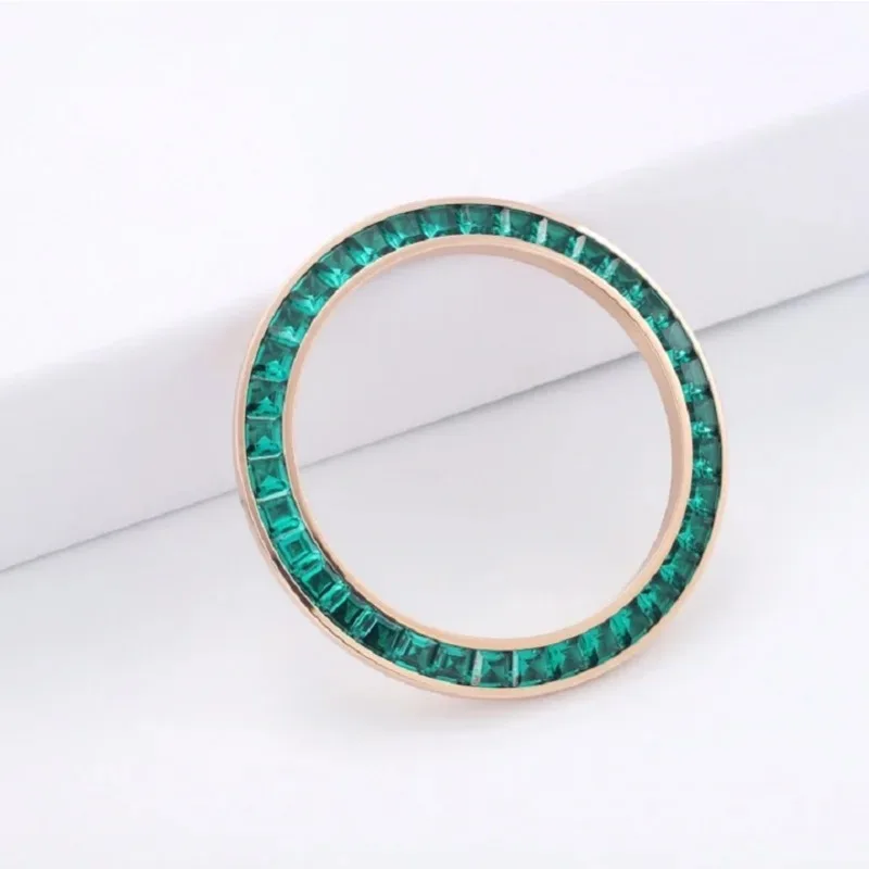 RUIF 2024 Custom Green Nano 36pcs/Set Gemstones Watch Bezel for Daytona 40mm Inserts Made Out of Stainless Steel