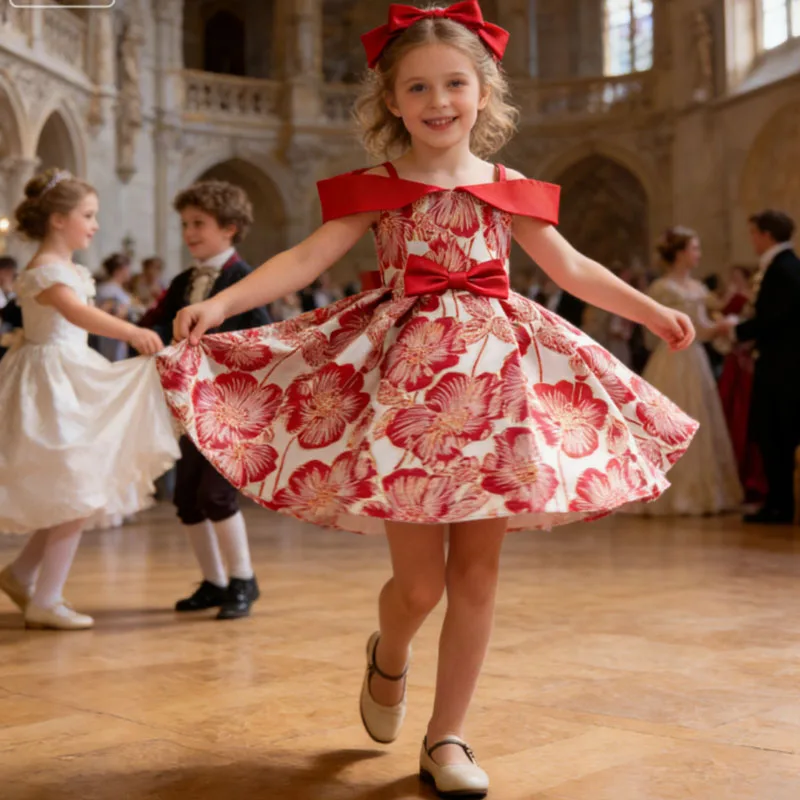 

Праздничные платья для девочек: элегантное платье принцессы с цветочным узором, нарядное платье для дня рождения, свадьбы, подружки невесты, вечернее платье для выпускного бала