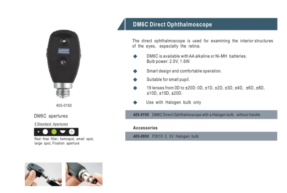 DR1900 China top quality ophthalmic equipment direct retinoscope ophthalmoscope for sale