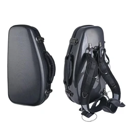 European-style small curved soprano saxophone luggage FRP material backpack shoulder suitcase musical instrument hard shell box