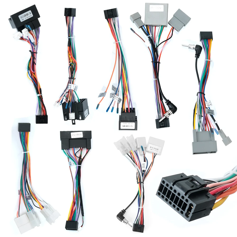 Reproductor de radio para coche Android con cable ISO, accesorios estéreo, 2Din, Suzuki, Kia, VW, Hyundai, Honda, Toyota, Nissan