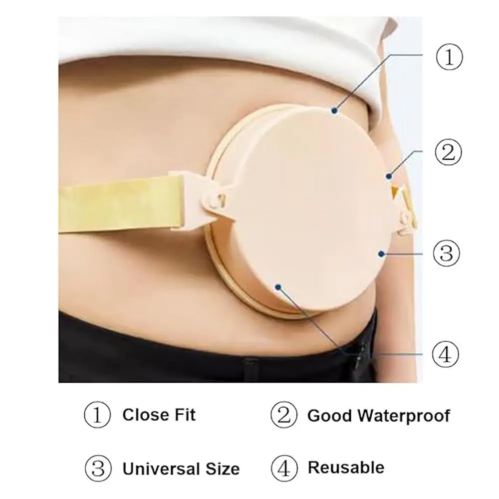 Accessories Elastic Ostomy Bag Covers Waterproof Washable Ostomy Bath Cover Easy to Clean Colostomy Shower Protector