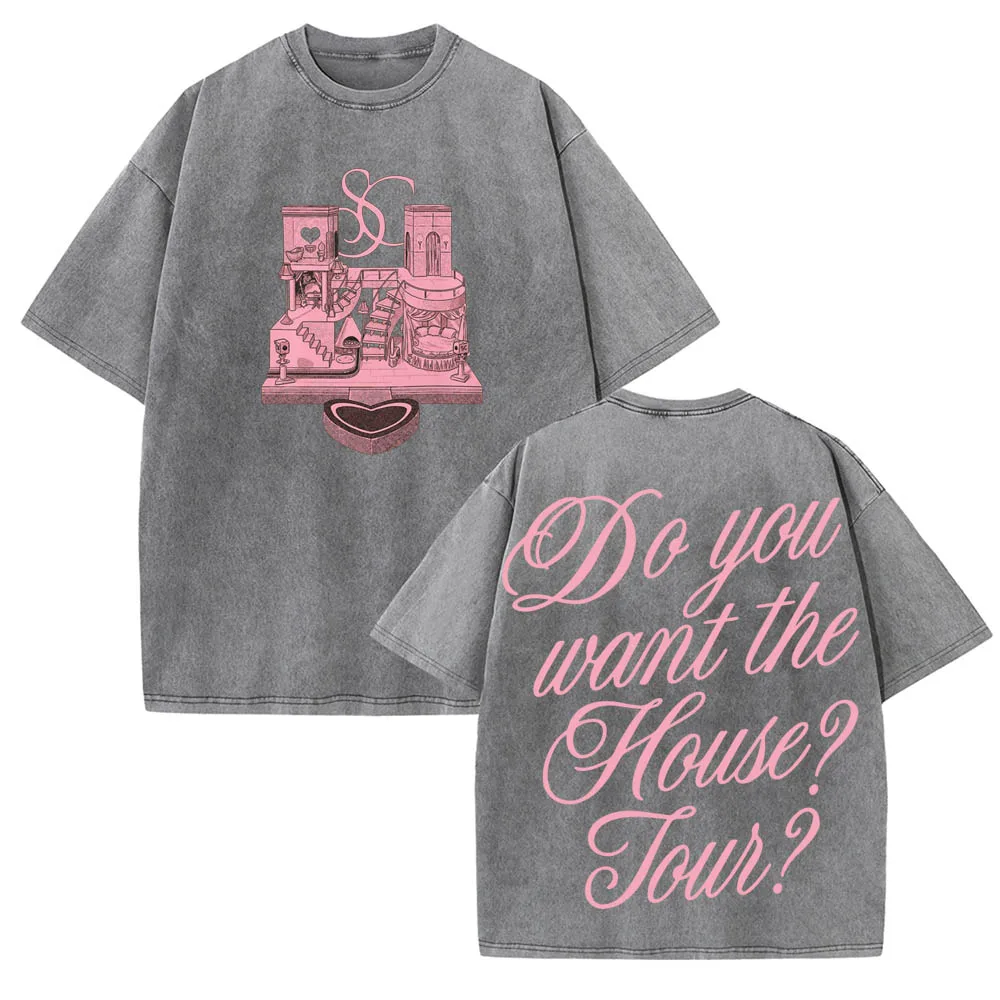 قميص سابرينا كاربنتر هاوس تور 2025 للفتيات تي شيرت قطني صيفي #5