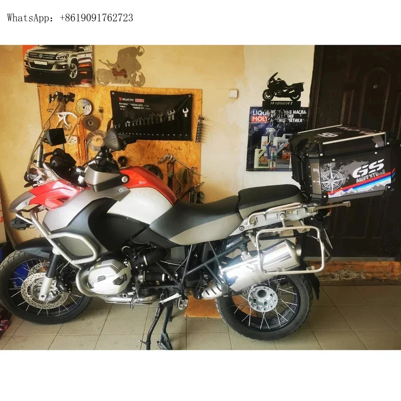 Factory Hot Selling Motorcycle Aluminum Box Rear Lage Trunk Storage Case 36L 45L 55L 65L Tail Box For  R1200GS R1250GS F750GS F8