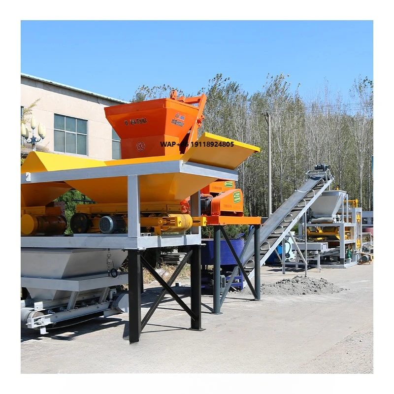 Good Quality Cheap Price QT6-15 Fully Automatic Concrete Cement Block Making Machine Plant With Concrete Mixer Factory Price