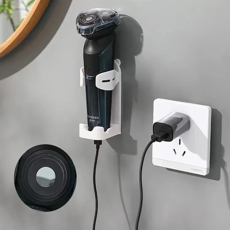 Razor Holder Non Punching Shaver Holder Electric Toothbrush Rack Facial Cleanser Organizer Bathroom Accessories