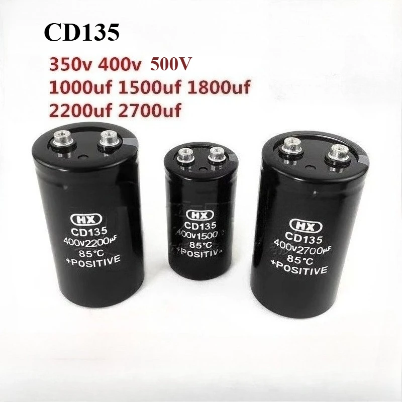 HX brand new CD135 capacitor 350V1000UF 400V1200UF 450V1800UF 500V2700UF aluminum electrolytic capacitor