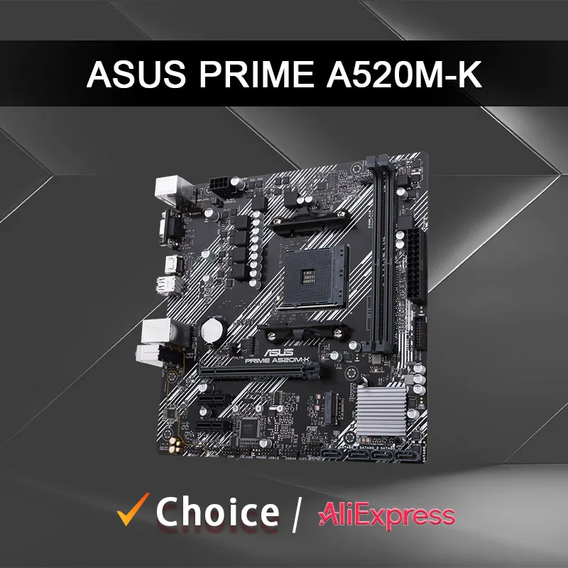 ASUS جديد PRIME A520M K مايكرو ATX AMD A520 DDR4 M.2 CPU اللوحة الأم المقبس AM4