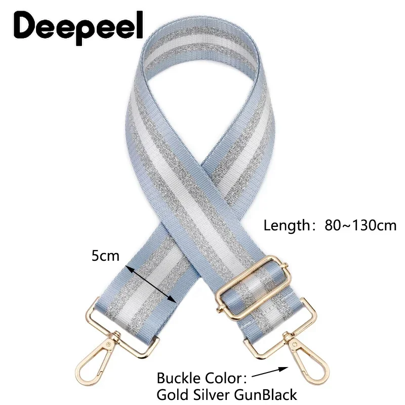 Deepeel-Correa para bolso de mujer de 5cm de ancho, correas para bolsos de hombro tipo bandolera, cinturón de nailon alargado ajustable, accesorio