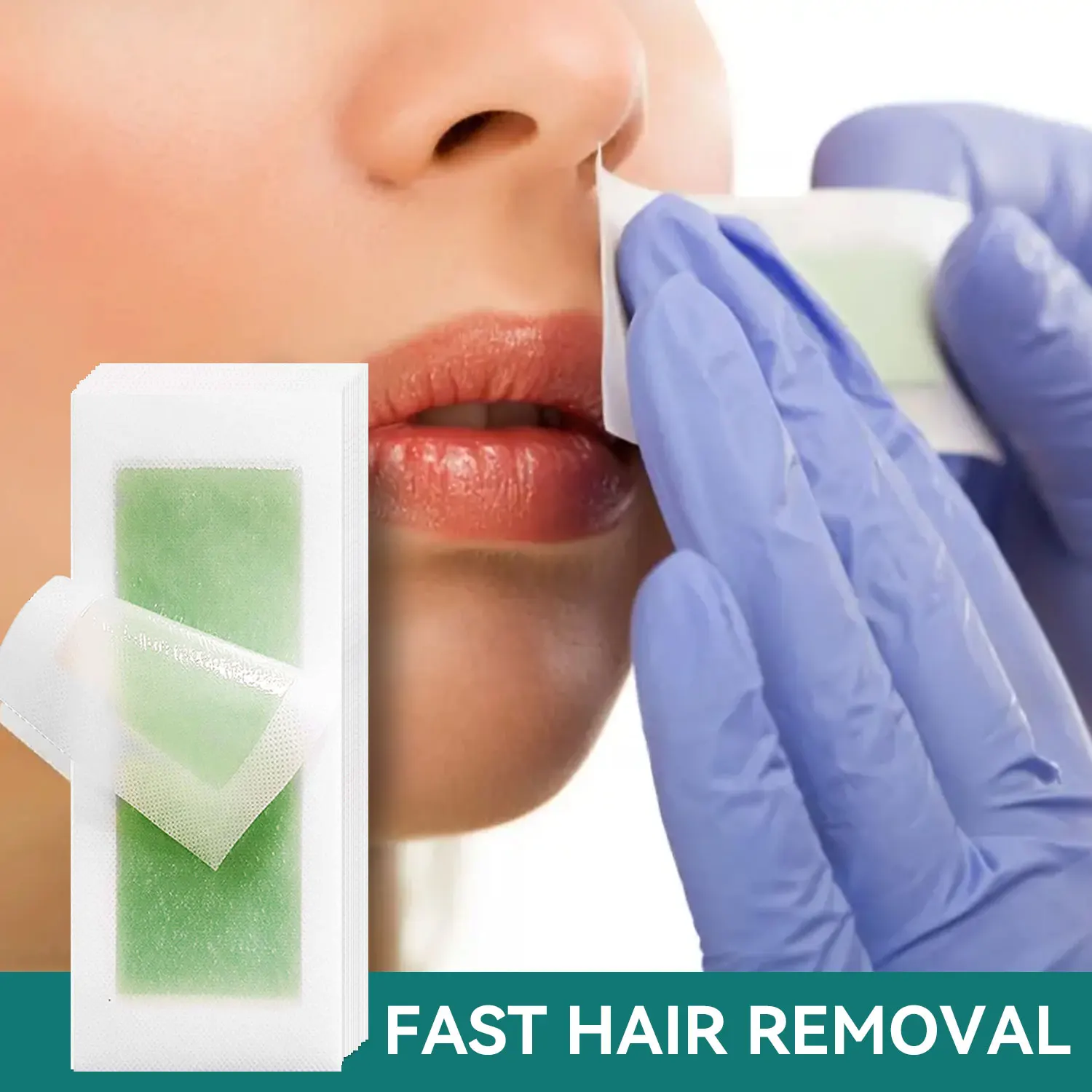 

Anglearea Facial Lip Wax Strips 12 pcs equals 24 pcs Double sided use For Face Chin Upper Lip Eyebrow Beard Hair Removal