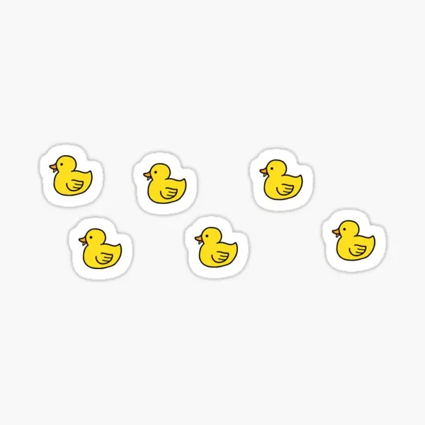 Yellow Ducks  5PCS Stickers for Luggage Stickers Decorations Living Room Funny Decor  Window Kid Laptop Car Room Water Bottles