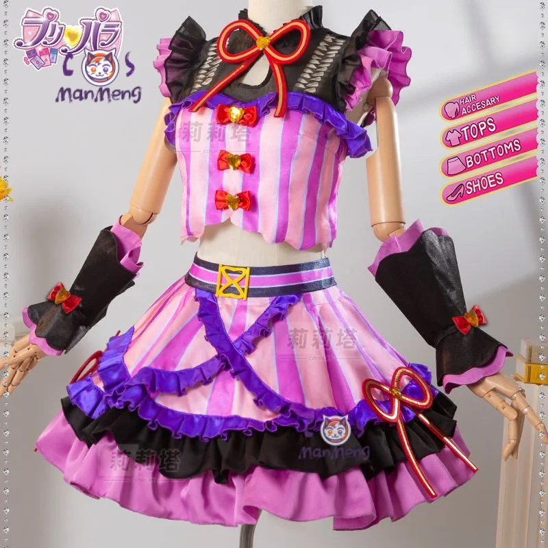 New Anime Pripara Manaka Laala Hojo Sophy Cosplay Costume Cute Lolita Dress Accessories Set Party Christmas Girl Uniform Gift