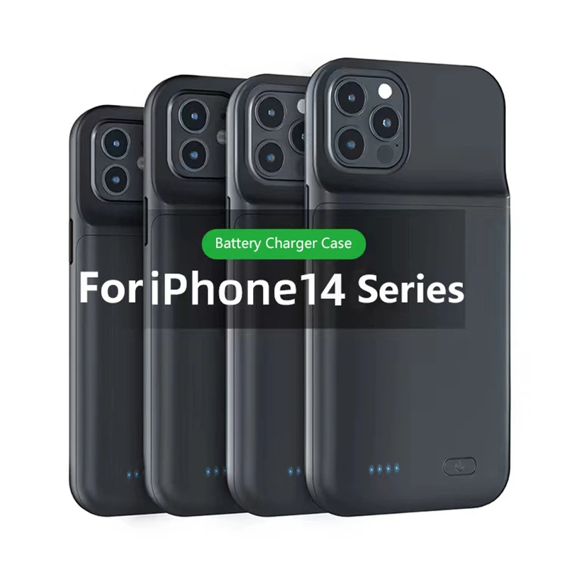 

Battery Charger Case for iPhone 16 15 14 13 12 11 Pro Max 6 7 8 SE X XS XR Power Bank Back Clip External Battery Charging Case