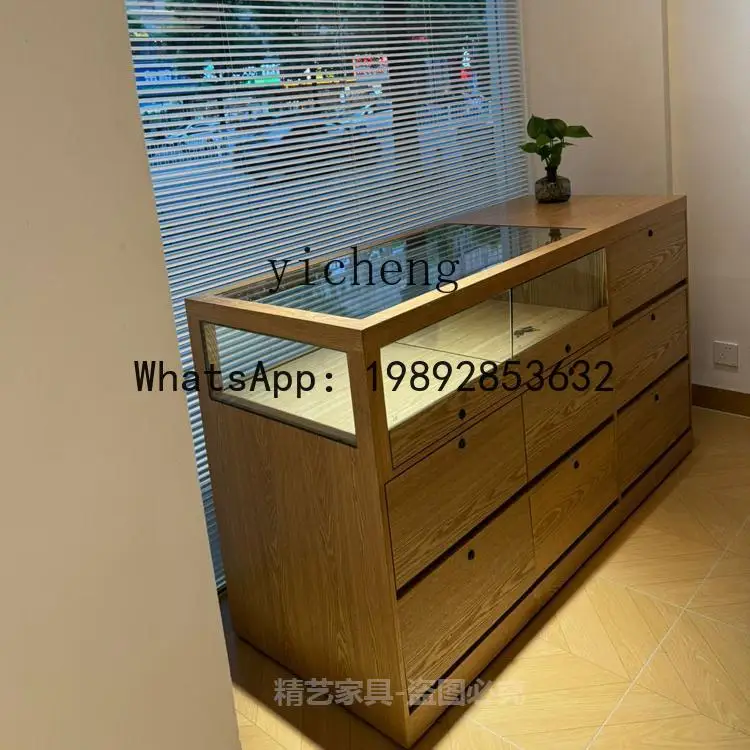 A2-6  Middle Island Cabinet Display Table Locker Paint Decorative Ornament Display Table