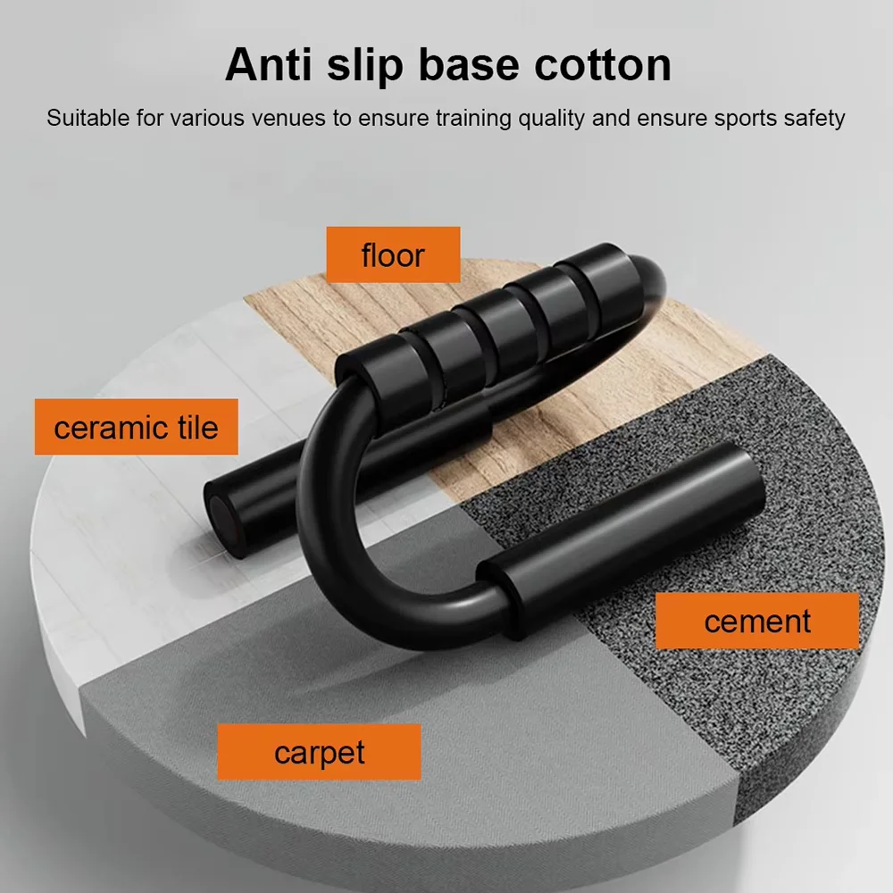 دعم رفع من النوع S، مقبض إسفنجي مضاد للانزلاق، أنابيب فولاذية سميكة، معدات اللياقة البدنية المنزلية، معدات تدريب العضلات الصدرية #3