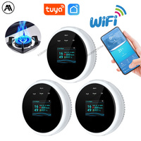 Tuya WiFi Door Sensor, IR Smoke/Gas Detector & Water Leak Alarm with Temp/Humidity Sensor, Smart Home Series