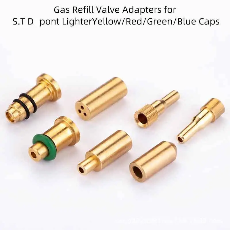 New 1Pcs Reusable Brass Nozzle Head Refill Butane Gas Adapter Inflatable Head For Various Lighter Brands Filling