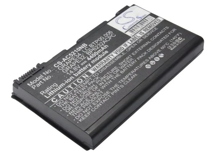 

Li-ion Notebook, Laptop Battery for Acer 14.8v 4400mAh