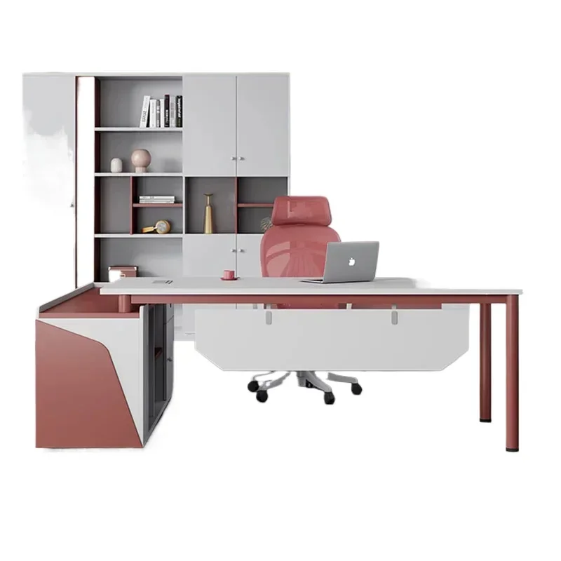 #Postmodern Desk Qimink Table Computer Desks Office Work Height Adjustment Home Bedside Small Aesthetic Tavolino Home Furniture