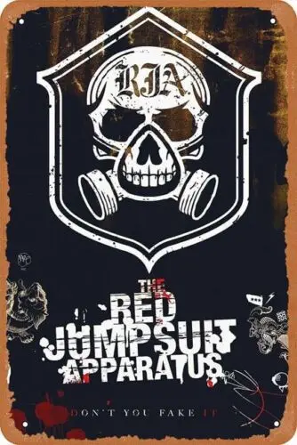 The Red Jumpsuit Apparatus Pop Punk Band Retro Metal Tin Sign Vintage Wall Decor