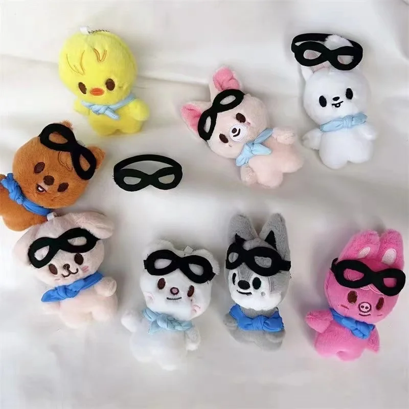 Kpops Pilots Doll Toy PILOT5 Korean Cute Plushie Toys With Jean Skirt LiLongfus Keychain Kawaii Anime Stuffed Animals Dolls Gift