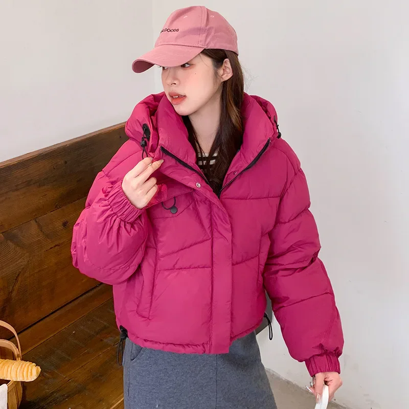 Inverno nuove donne petto in pelle Logo a maniche lunghe cappotto di cotone con cappuccio maniche cappotto di pane può essere smontato in gilet