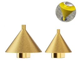 1PC Diamond Chamfering Machine M10/M14 Handle Multifunctional Stone Hole Drilling Polishing And Trimming Drill Bit