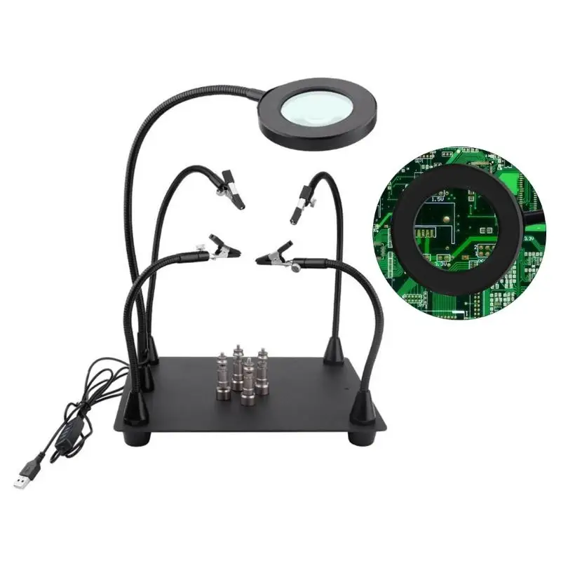 Durability Repair Welding Holder Helping Hands Soldering Station for Jewelry Fixing Model Making with AntiSlip Base