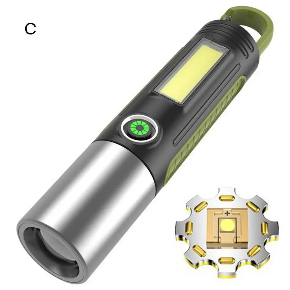 

Portable Flashlight Powerful 15w Usb Rechargeable Led Flashlight Multifunctional Camping Light Portable Torchlight for Fishing