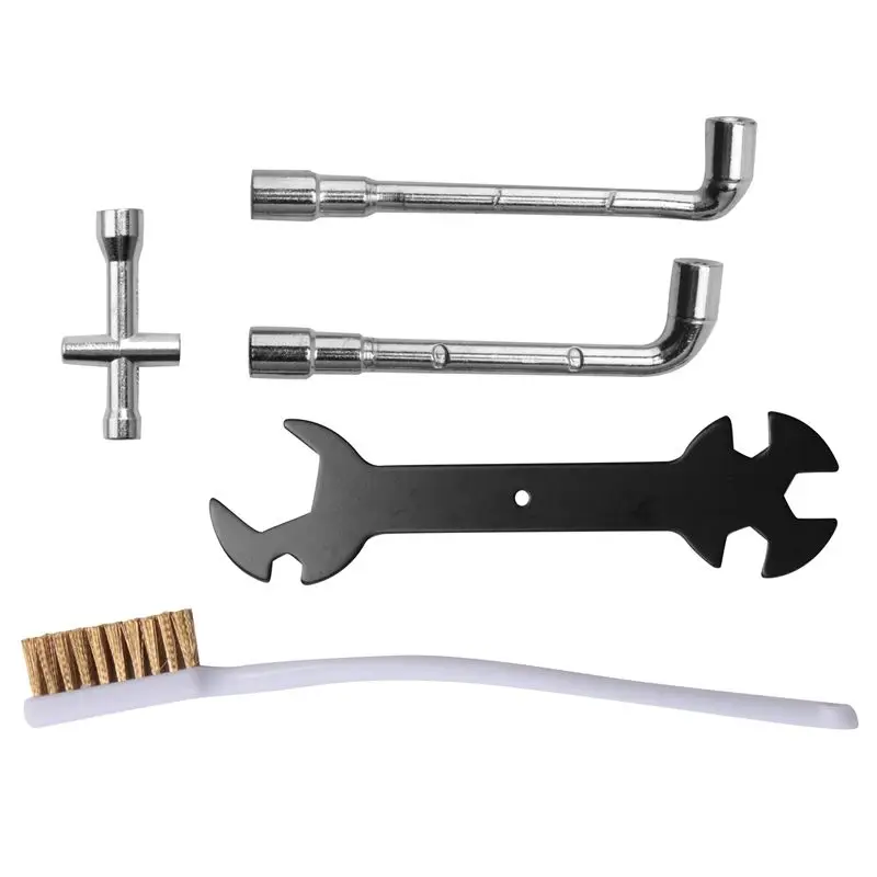 

Набор ABIY из 5 предметов: ключ для 3D-принтера + мини-отвертка Phillips + щетка для сопла + L-образный ключ 6 мм и 7 мм для инструментов Ender 3 E3D