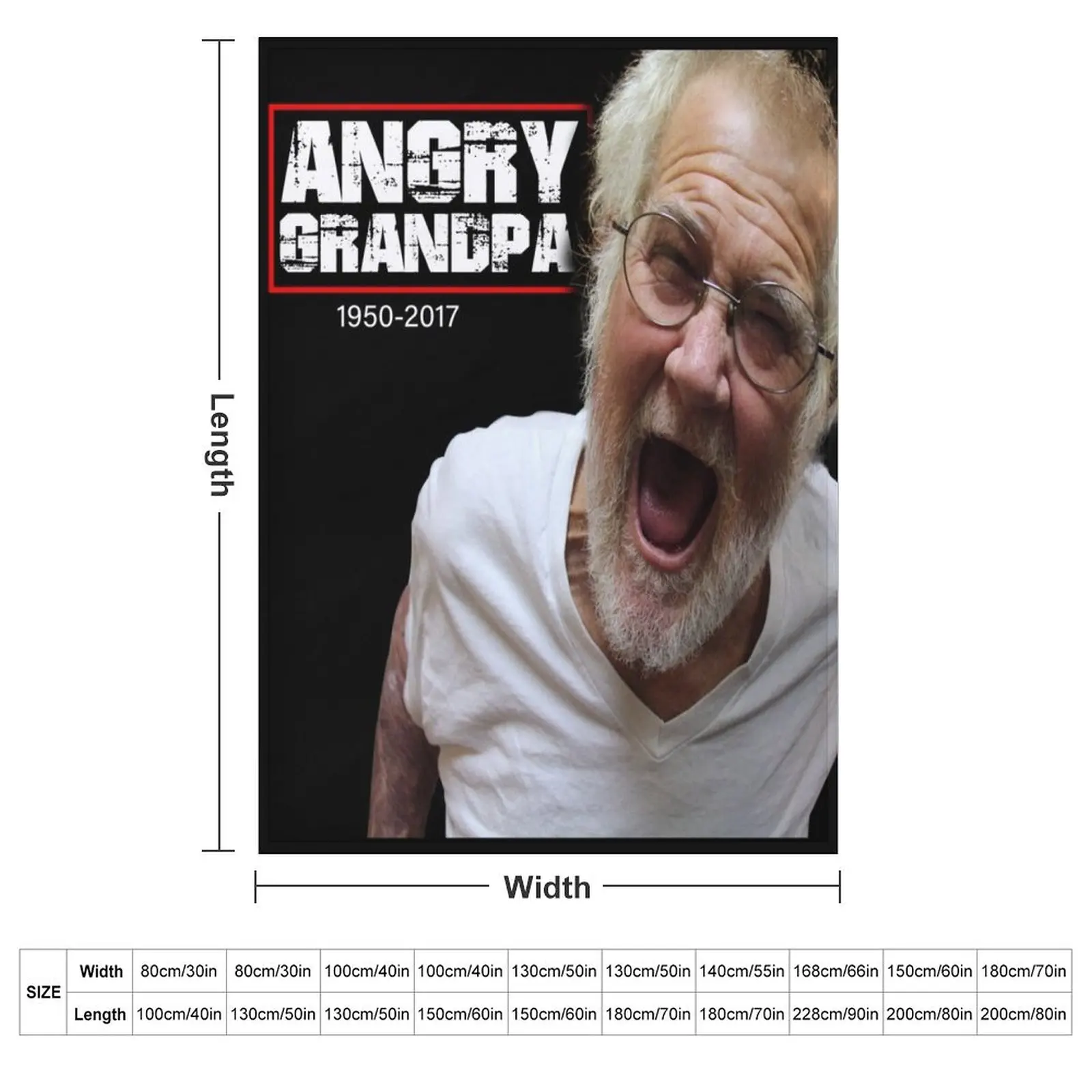 ANGRY GRANDPA in memory RIP Throw Blanket Luxury St Soft Beds Plaid Luxury Throw Moving sofa bed Blankets