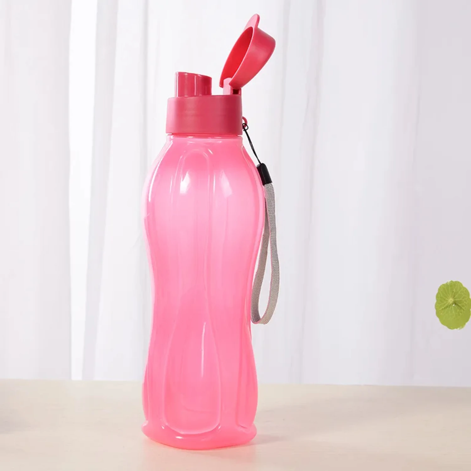 Botella de agua de plástico de 800ML, taza de agua portátil para deportes al aire libre, taza espacial de Color sólido de gran capacidad, vasos de plástico