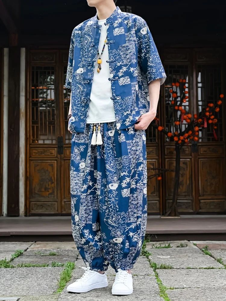 nuovo-completo-estivo-da-uomo-in-seta-ghiaccio-stile-cinese-set-casual-giovanile-con-camicia-a-maniche-corte-sottile-e-fresca-e-pantaloni-a-lanterna