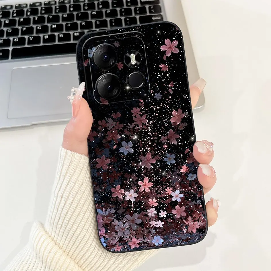 حافظة لهاتف Tecno Spark Go 2023 غطاء هاتف ناعم من السيليكون المطلي بالحيوانات لهاتف Spark Go2023 BF6 Pop 7 Pro BF7h حامي أرنب بارا