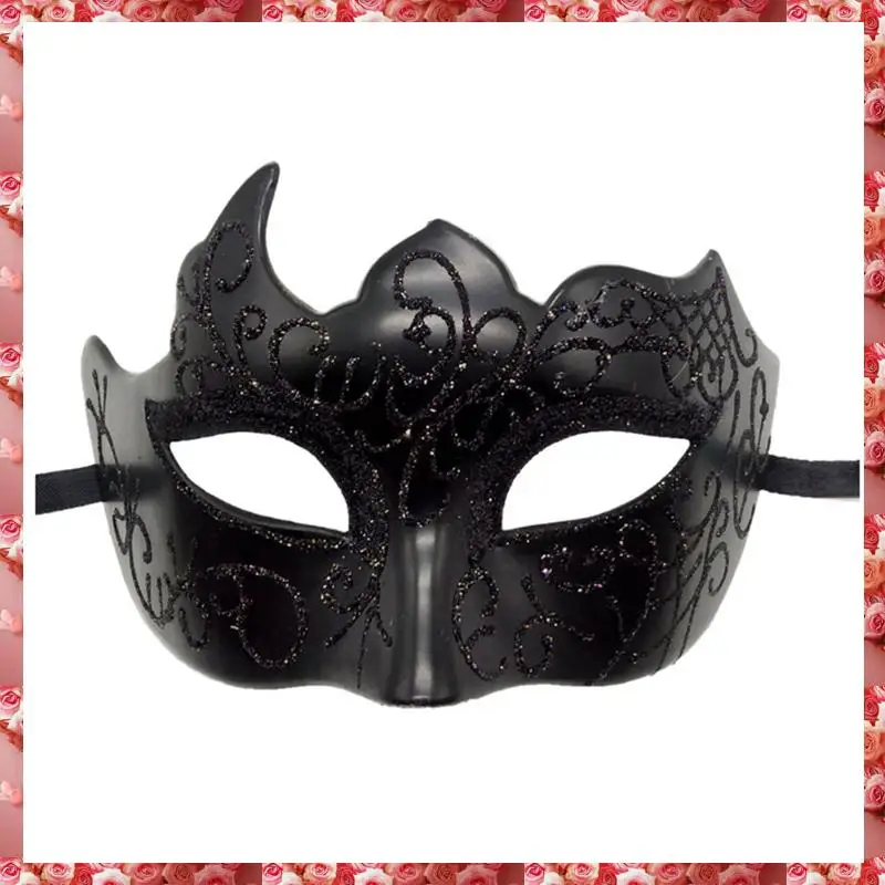 Confezione da 2 maschere per ragazzi in maschera, fasce per feste di carnevale, nuovi costumi di carnevale, decorazioni per feste sexy, nere