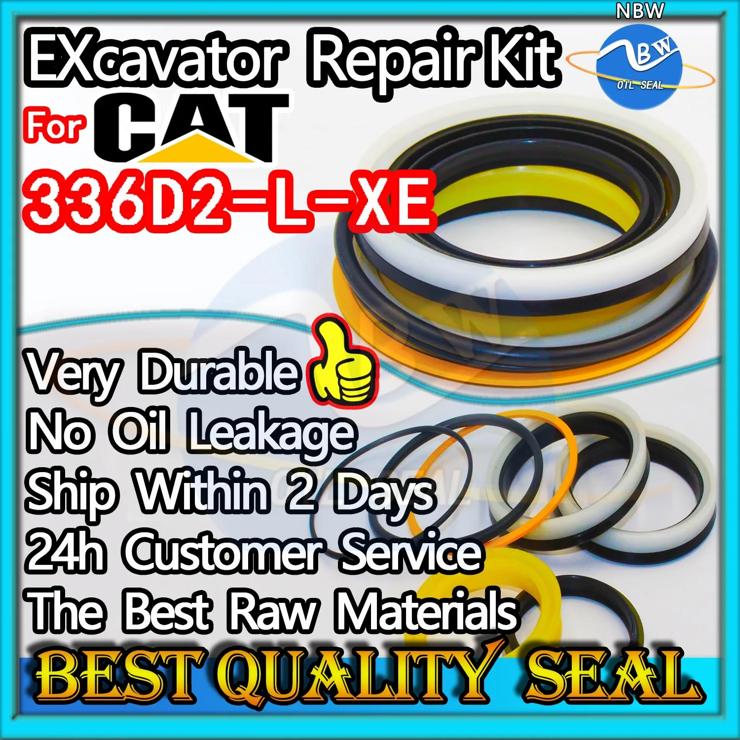 

For Caterpillar 336D2-L-XE Repair Kit Excavator Oil Seal TRAVEL Joystick Engine O-ring Cylinder BOOM ARM Bucket Hydraulic Pump