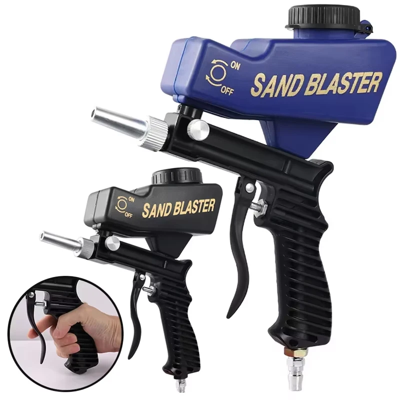 Handheld Rust Proof Sandblasting Machine Rust removal Device Sandblasting Gun 90Psi Electric Sandblasting Machine