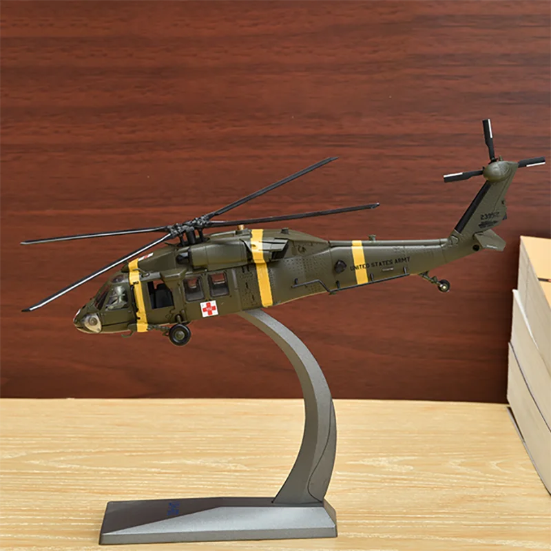 Scale 1/72 US Air Force UH-60 AF1 Miniature Diecast Helicopter Models Souvenir Collection Birthday Gift Toys for Boys