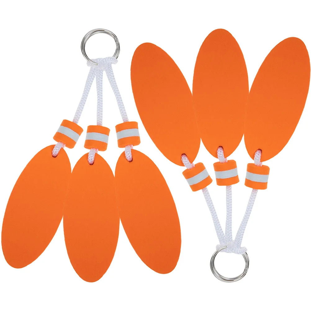 

6 Pcs Key Chain Pendant Float Chains Floating Ring Floatable Keychain Floats Buoy Keyring