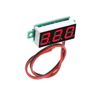 5asd Tester 2.5V-30V Mini Digital for DC Voltmeter with 0.28 inch LED Display with Reverse Connection for Protection