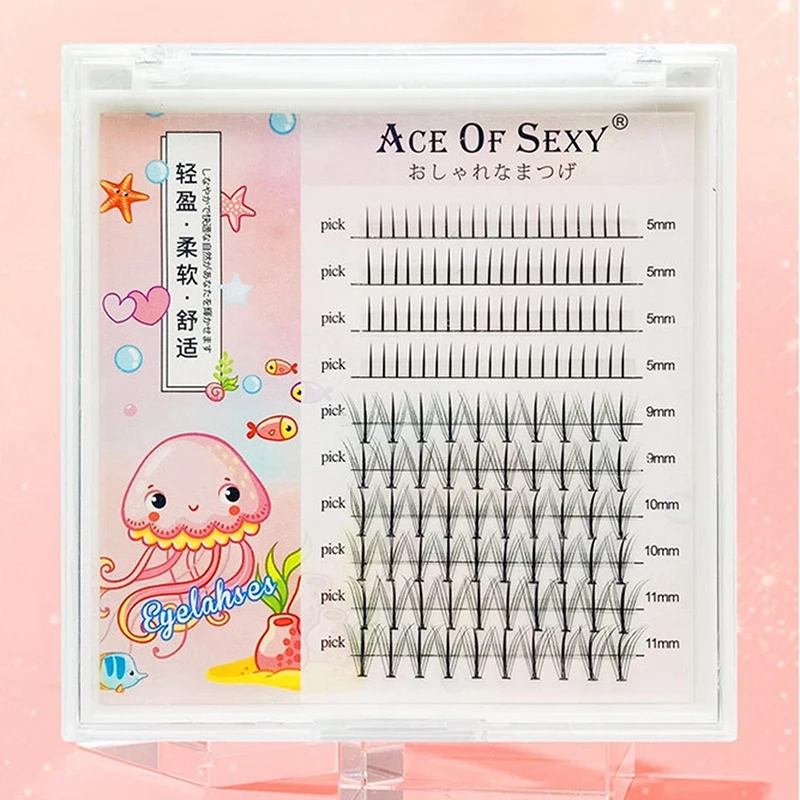 Estensione ciglia inferiori naturali Ciglia inferiori lunghe da 5-11 mm Forniture per ciglia individuali sottili per donne e ragazze Forniture cosmetiche