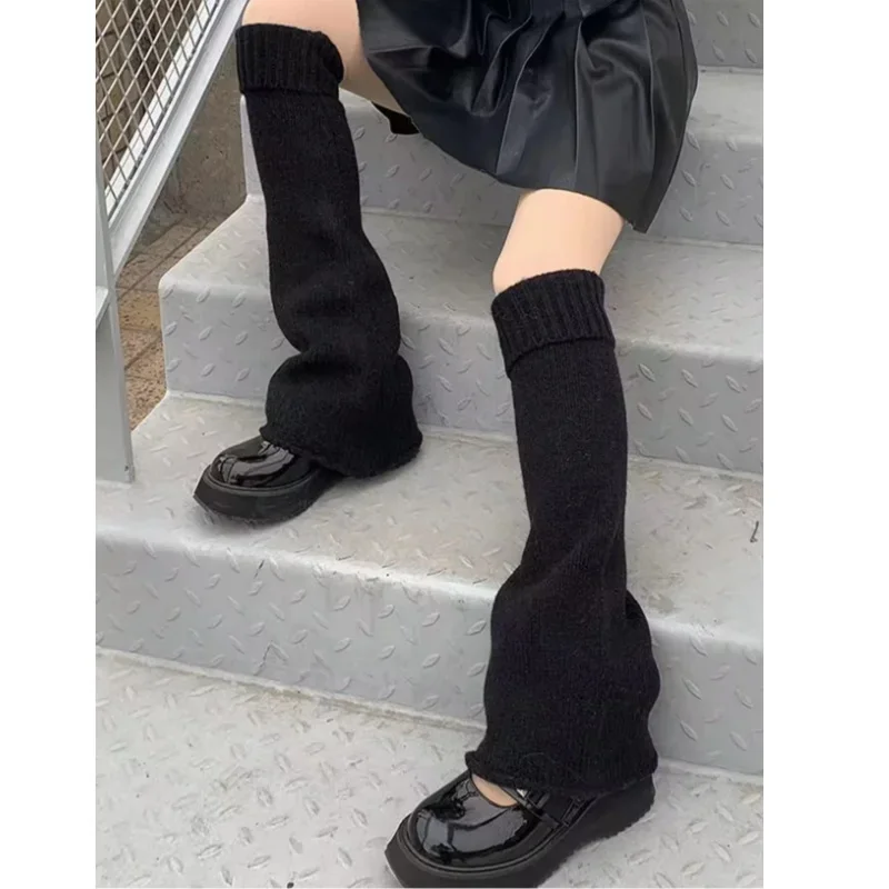 الشتاء تدفئة الساق رقيق/محبوك مدفئات للذراع القوطية متماسكة الجوارب الطويلة النساء جوارب السيقان أنيق بسط الأحذية غطاء الجوارب لطيف #2