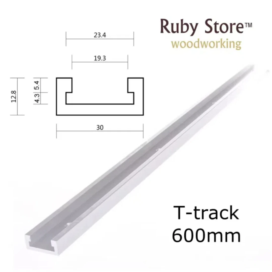 

New 600mm (24inch) Standard T-track, Aluminium Miter Track/Slot for Table Saw, Router, Drill Press Jigs