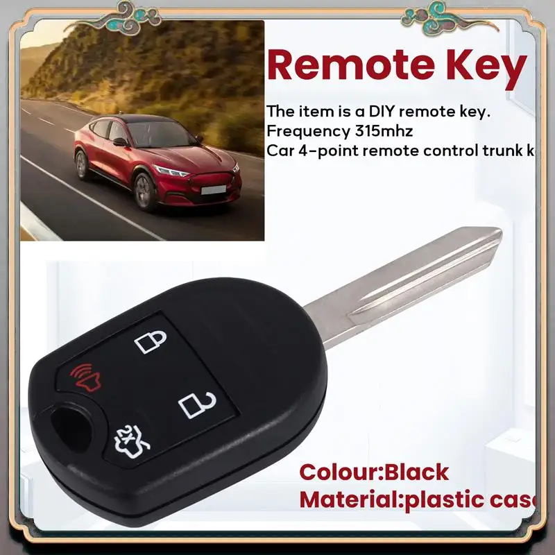 Reliable-Car Smart Remote Key 4 Buttons Car Key Fob Fit For 2010 2011 2012 2013 2014 Ford Mustang 315Mhz Cwtwb1u793